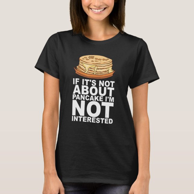 T-shirt Sirop D'Érable Pancake Petit Déjeuner Conception P (Devant)