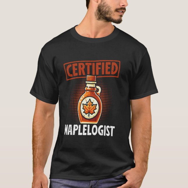 T-shirt Sirop d'érable pour la fabrication de l'érable (Devant)