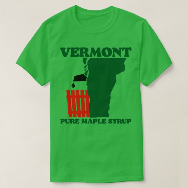 T-shirt Sirop d'érable pur du Vermont (Design devant)