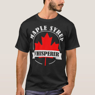 T-shirt Sirop d'érable Whisperer Sirop d'érable Canada Map