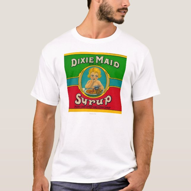 T-shirt Sirop LabelCairo, GA de domestique de Dixie (Devant)