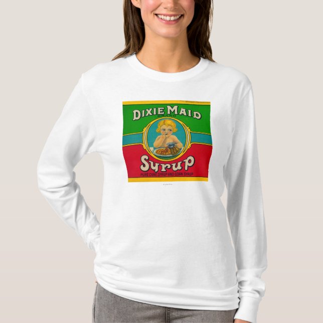 T-shirt Sirop LabelCairo, GA de domestique de Dixie (Devant)