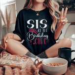 T-shirt Sis of the Birthday Girl Customisé Squad Correspon<br><div class="desc">Vous cherchez un moyen amusant et unique de montrer votre soutien à vos proches lors de leur anniversaire? Alors ne cherchez pas plus loin que notre famille qui correspond aux chemises personnalisées de l'équipe d'anniversaire ! Ces chemises sont parfaites pour toutes les occasions spéciales, des anniversaires aux mariages, à tout...</div>