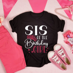 T-shirt Sis of the Birthday Girl Customisé Squad Correspon