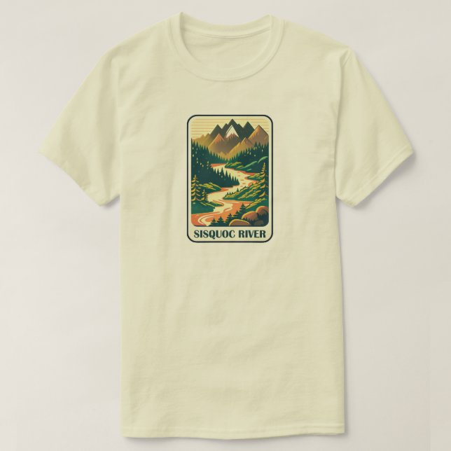 T-shirt Sisquoc River California Colors (Design devant)