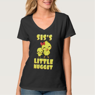 T-shirt Siss Little Nugget Poulet Soeur Soeur Soeur Soeur