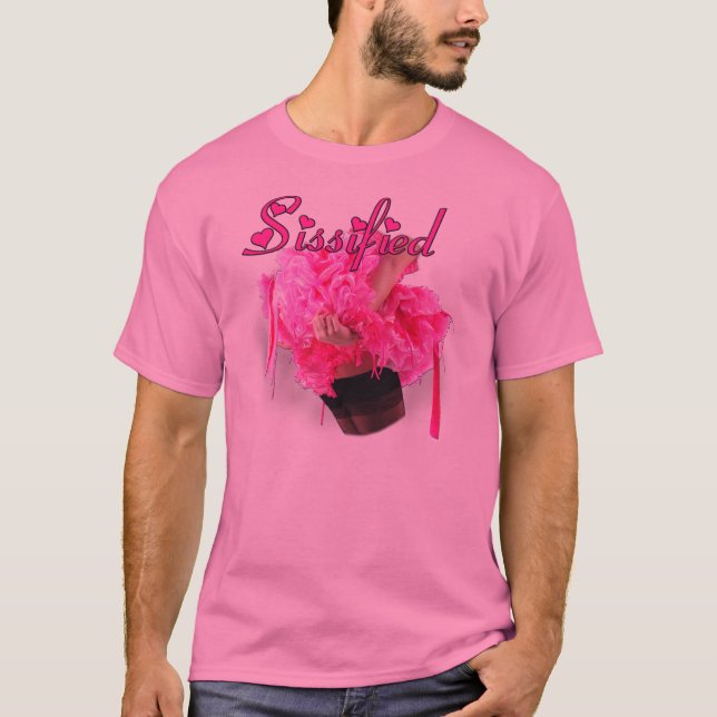 T-shirt Sissime - Frilles roses (Devant)