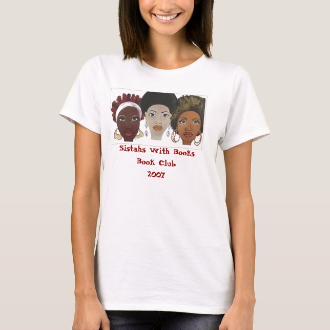 T-shirt Sistahs avec des livres (Devant)