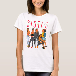 T-shirt Sistas Black Girl Magic Fun Melanin Femmes Brown S