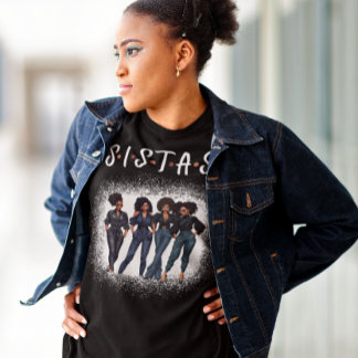T-shirt Sistas, Reine Melanin, Filles noires