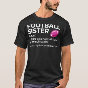 T-shirt Sister Football Définition Grande Soeur Et Grande