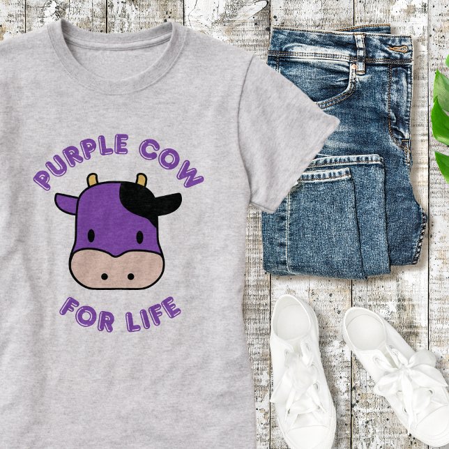 T-shirt Sisterhood tendance "Purple Cow For Life" (Créateur téléchargé)