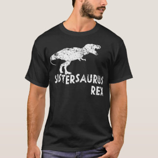 T-shirt Sistersaurus Re , Gif drôle et mignon de sororité 