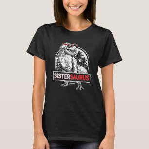 T-shirt Sistersaurus Rex Dinosaur Soeur Saurus Famille Mat