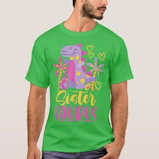 T-shirt Sistersaurus Soeur Saurus Filles (1)