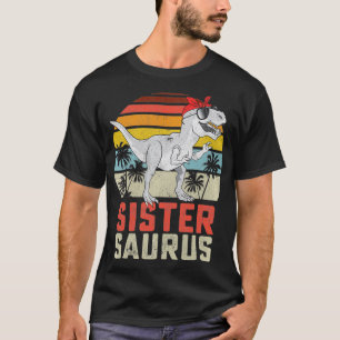 T-shirt Sistersaurus T Re Dinosaur Soeur Saurus Famille Ma