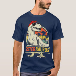 T-shirt Sistersaurus T Rex Dinosaur Soeur Saurus Famille M
