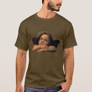T-shirt Sistine Madonna, Angels détail par Raphael Sanzio