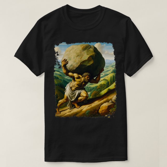 T-shirt Sisyphus Lutte éternelle Renaissance Art Musc (Design devant)