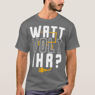 T-shirt Site de construction de l'électricien électrique (