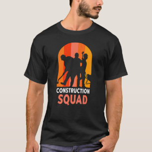T-shirt Site de travail d'équipe des travailleurs de l'équ
