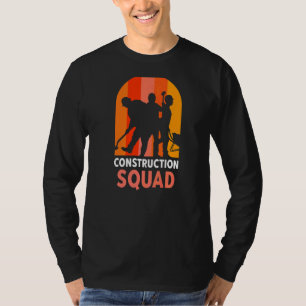 T-shirt Site de travail d'équipe des travailleurs de l'équ