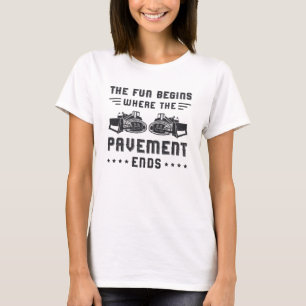 T-shirt Site d'extrémité de la chaussée de l'atelier de co