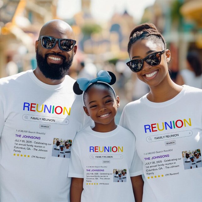 T-shirt Site Recherche Résultat Famille Réunion (Website Search Result Family Reunion T-Shirt
)