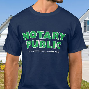 T-shirt Site Web de l'Agent de Signature de Prêt Notaire P