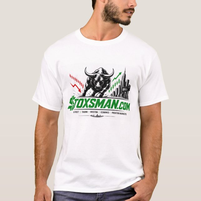 T-shirt Site web d'investissement Stoxsman.com (Devant)