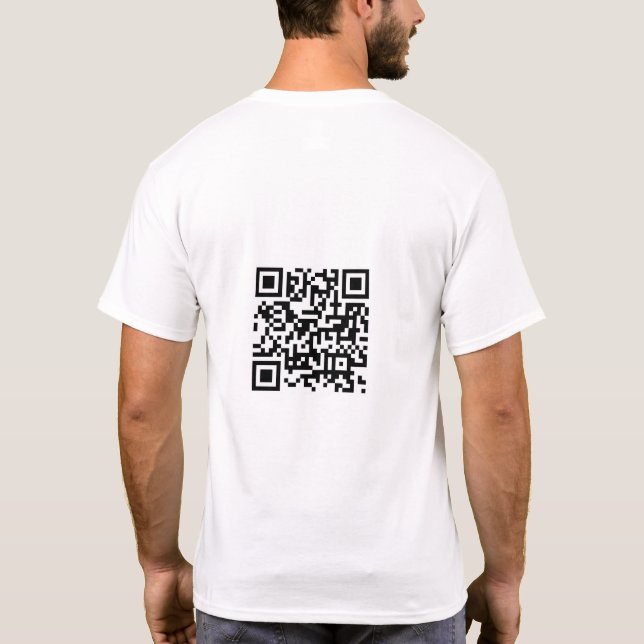 T-shirt Site Web du logo commercial Nom de l'employé Code  (Dos)