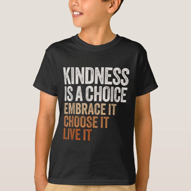 T-shirt Sitive Message Retro Kindness Vintage Motivational (Devant)
