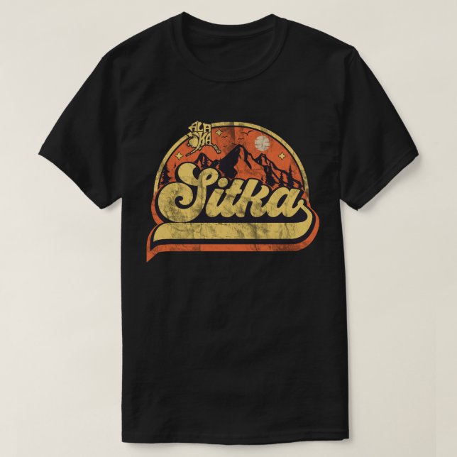 T-shirt Sitka, Alaska (Design devant)