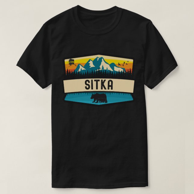 T-shirt Sitka, Alaska (Design devant)