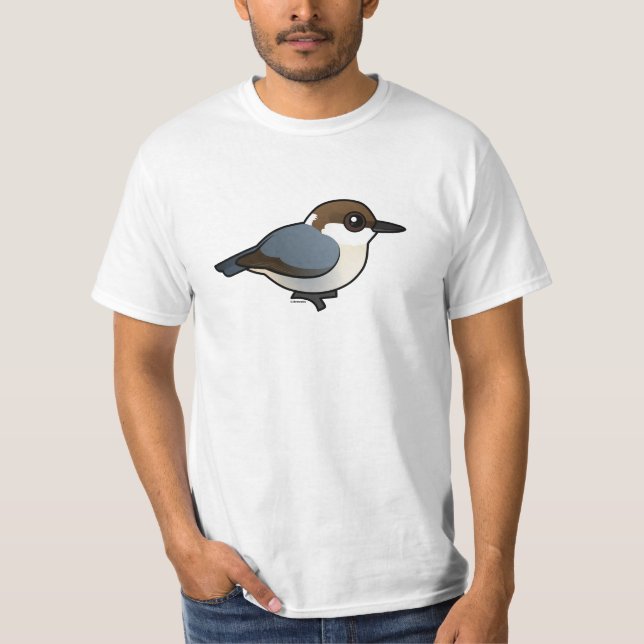 T-shirt sittelle Brun-dirigée (Devant)