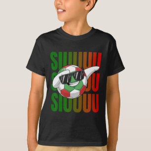T-shirt Siuuu Drôle de Football Footbyll Garçons Hommes Fe