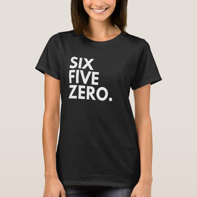 T-shirt SIX CINQ ZERO Code régional 650 San Mateo CA Calif (Devant)
