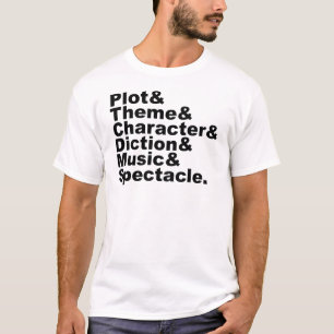 T-shirt Six éléments de poétique et de drame par Aristote