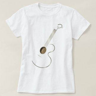 T-shirt Six guitares acoustiques de ficelle
