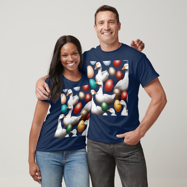 T-shirt Six Oies Pondent Découpe (Unisexe)