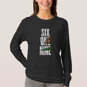 T-shirt Six One Nine 6619 indicatif régional Californie Sa