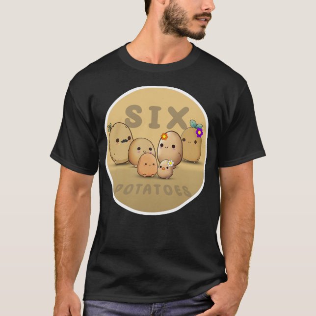 T-shirt six pommes de terre (Devant)