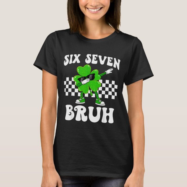 T-shirt Six sept 67 mème cool saint patrick garçons filles (Devant)