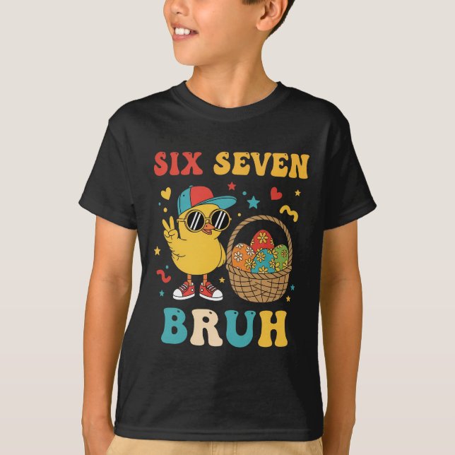 T-shirt Six-sept mème joyeuses Pâques 2026 (Devant)