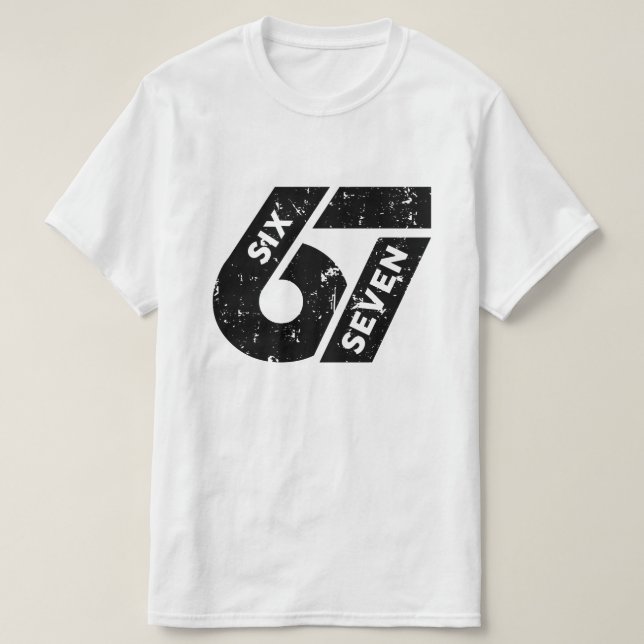 T-shirt Six Sept Mèmes Drôle 67 (Design devant)