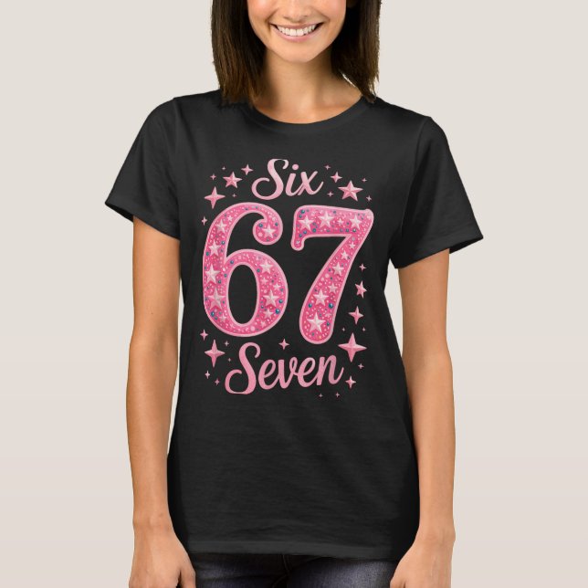 T-shirt Six Seven 67 Anniversairealpha Argot Gen 67e Numér (Devant)