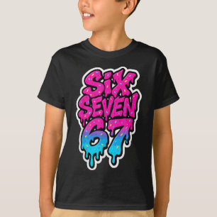 T-shirt Six Seven 67 Bysebyll Crème Glacée Drip Mason Mème
