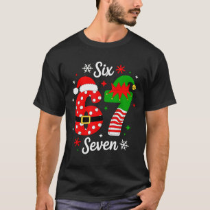 T-shirt Six Seven 67 Mème 6 7 Santa Noël Pyjama Enfants
