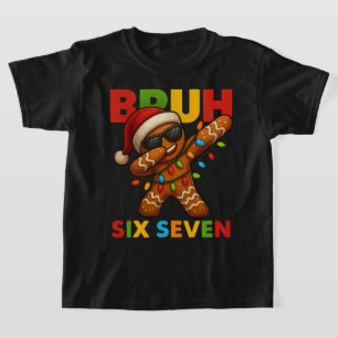 T-shirt SIX SEVEN 67 Noël Bruh Gingembre qui fait le dab