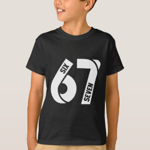T-shirt Six Seven 6 7 Mème Drôle Numéro 67 Allons Nous Env